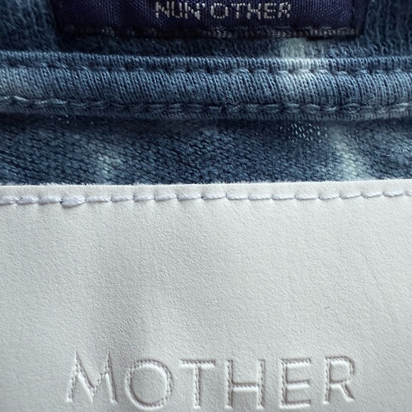 MOTHER Scoop Racerback Tank Size S Blue Tie Dye Stretch Beach Summer - Picture 8 of 13